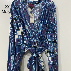 Neiman Marcus Maiyan Blouse 2X